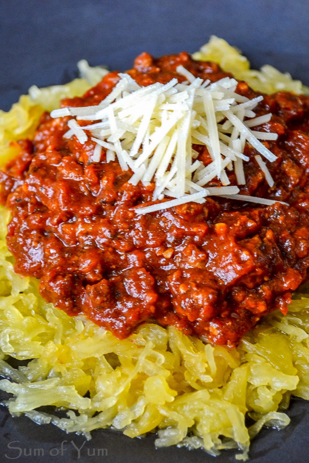 Spaghetti Squash with Turkey Bolognese