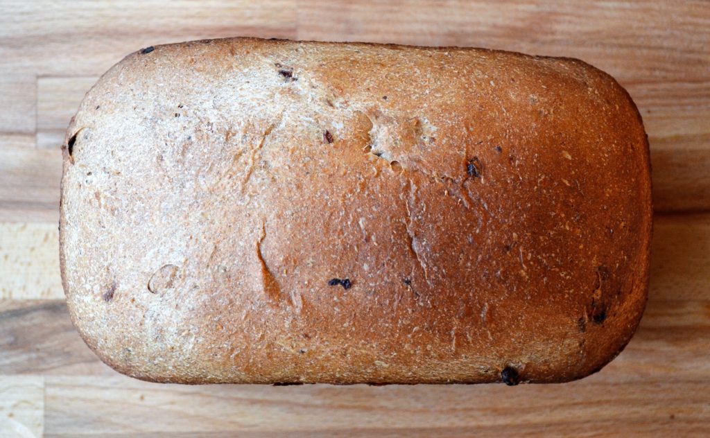 Whole Wheat Cinnamon Raisin Bread