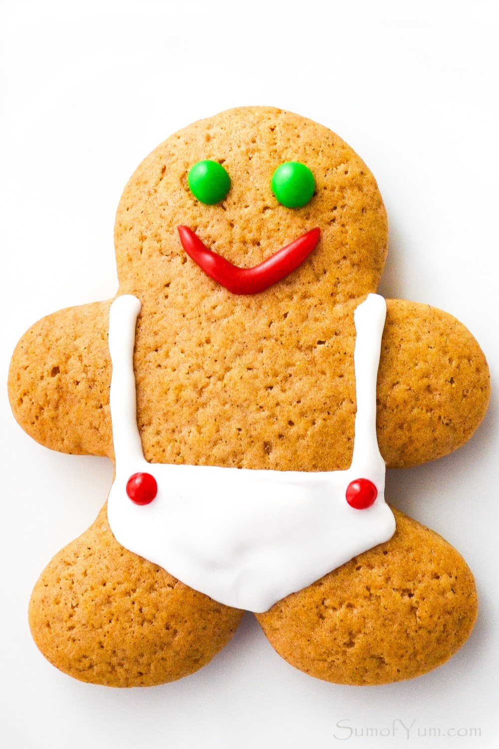 Gingerbread Cookie decorated like a baby