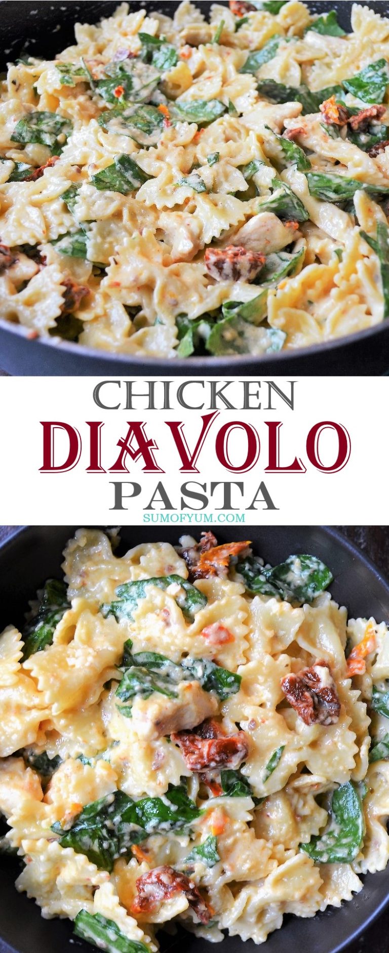 Creamy Chicken Diavolo Pasta Recipe The Sum of Yum