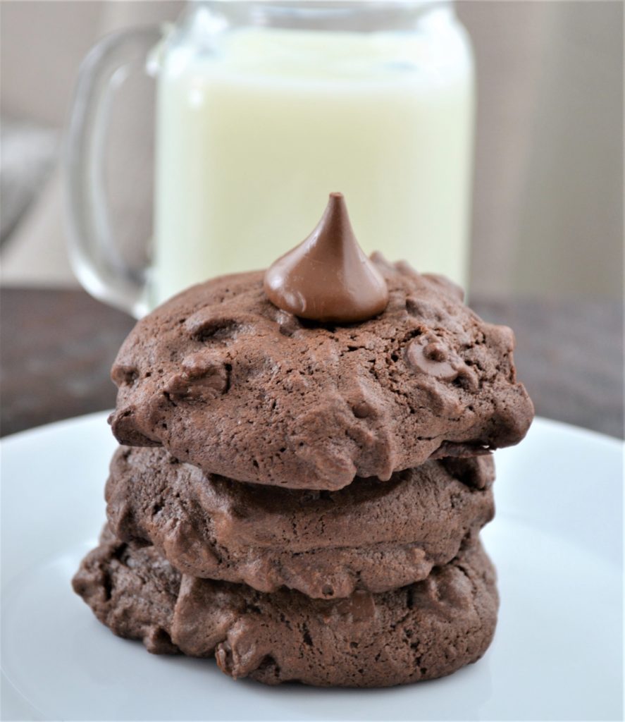 Chocolate Kiss Cookies Recipe - The Sum of Yum