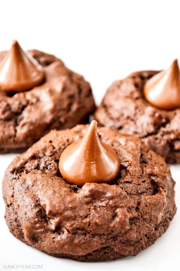Chocolate Kiss Cookies - Sum of Yum