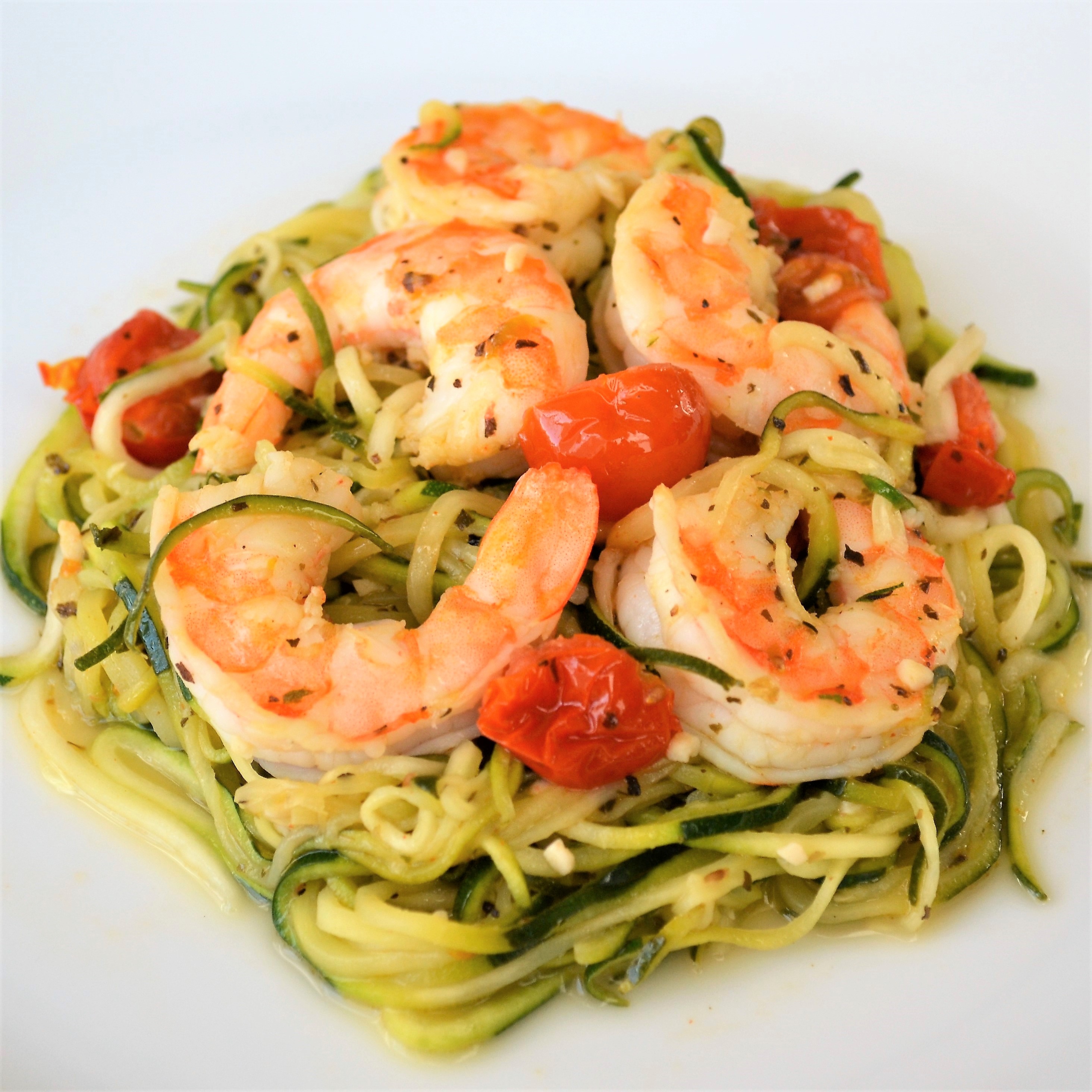 Easy Shrimp Scampi with Zucchini Noodles Recipe - The Sum ...