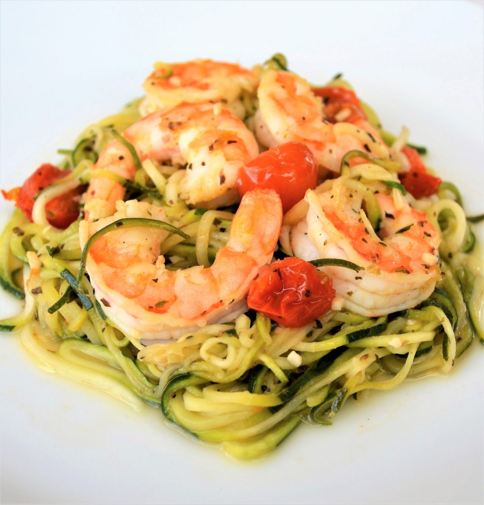 Easy Shrimp Scampi with Zucchini Noodles Recipe - The Sum ...