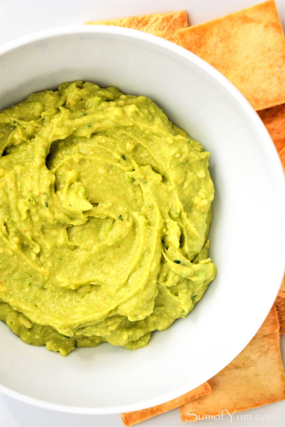 Creamy Avocado Dip and Chips