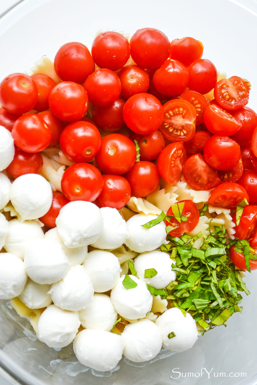Caprese Pasta Salad Ingredients
