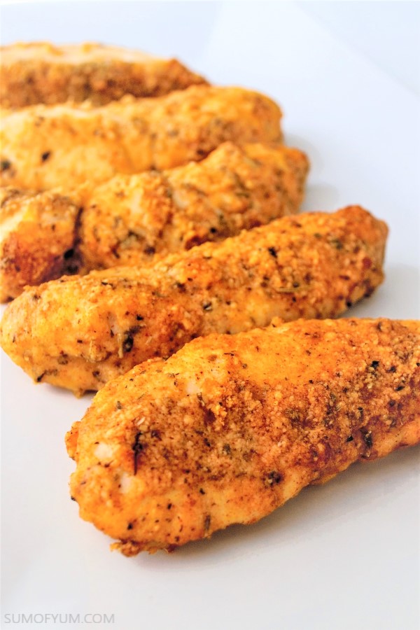 Baked Low Carb Parmesan Chicken Tenders 