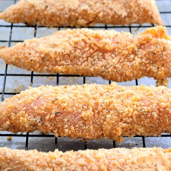 Baked Low Carb Parmesan Chicken Tenders Sum of Yum