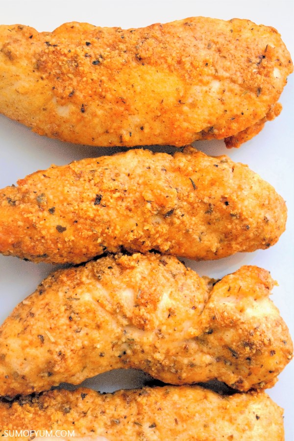 Baked Low Carb Parmesan Chicken Tenders
