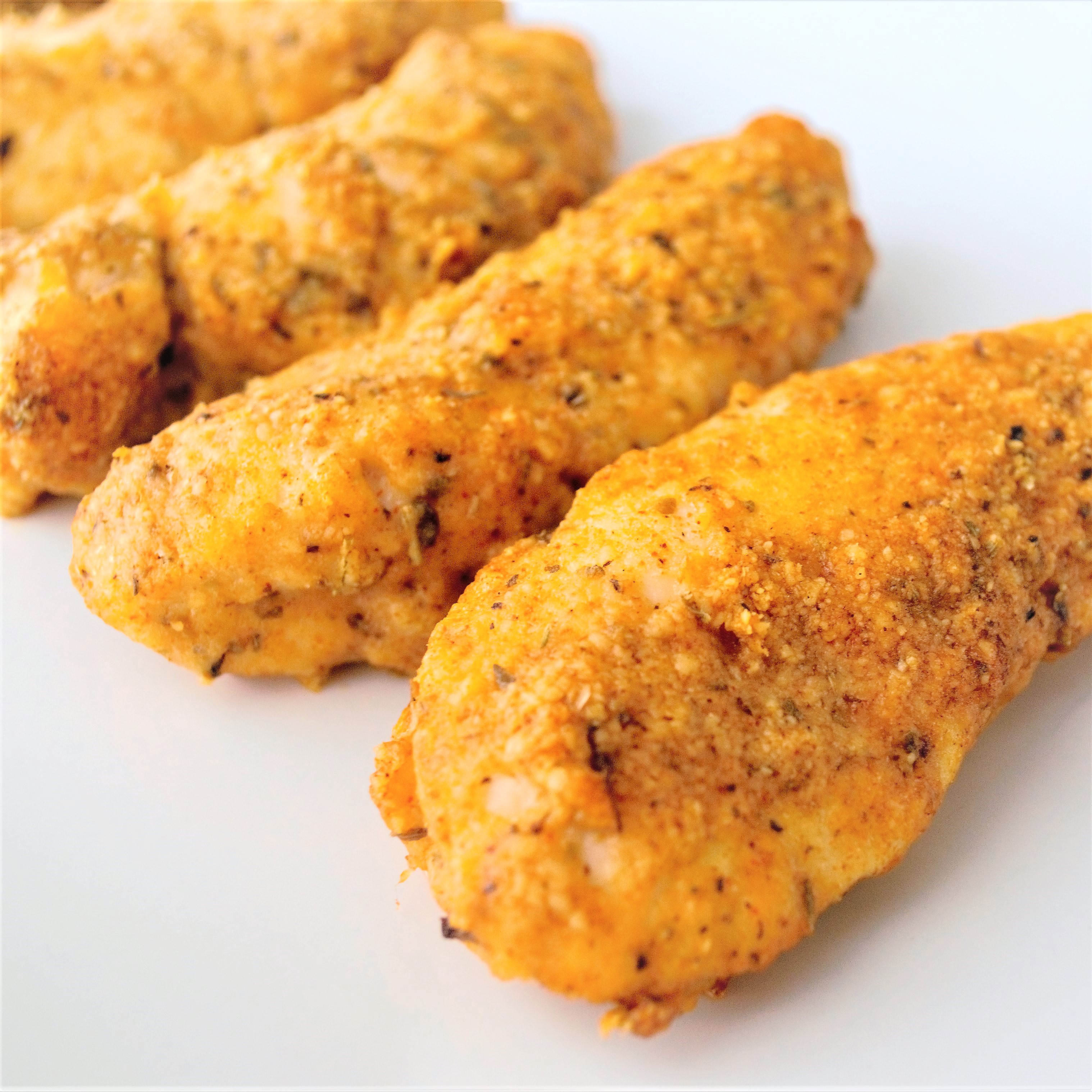 Baked Low Carb Parmesan Chicken Tenders - Sum of Yum