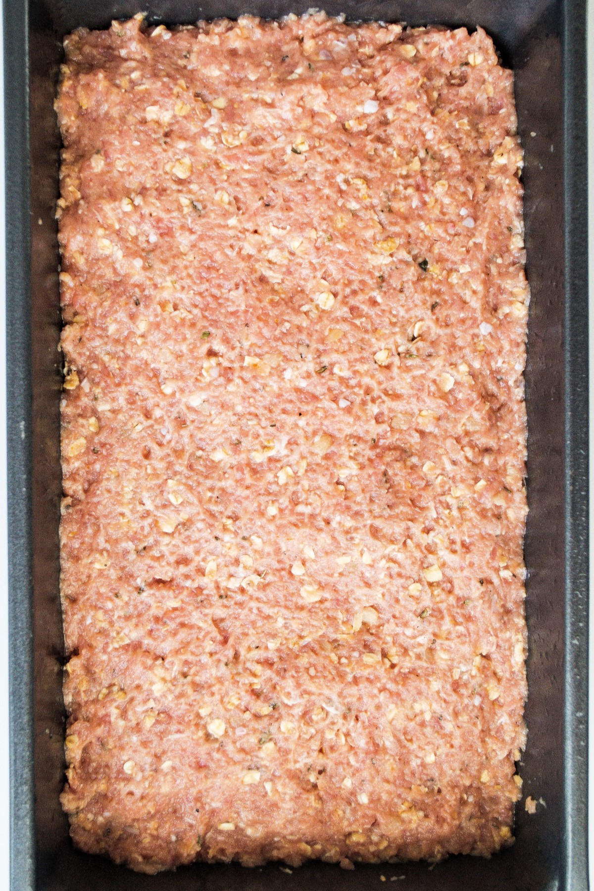 Turkey Meatloaf with Oats unbaked