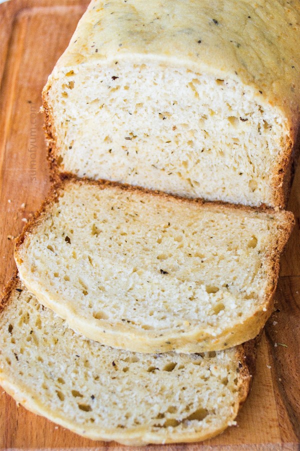 Bread Machine Parmesan Garlic Bread Recipe - Sum of Yum
