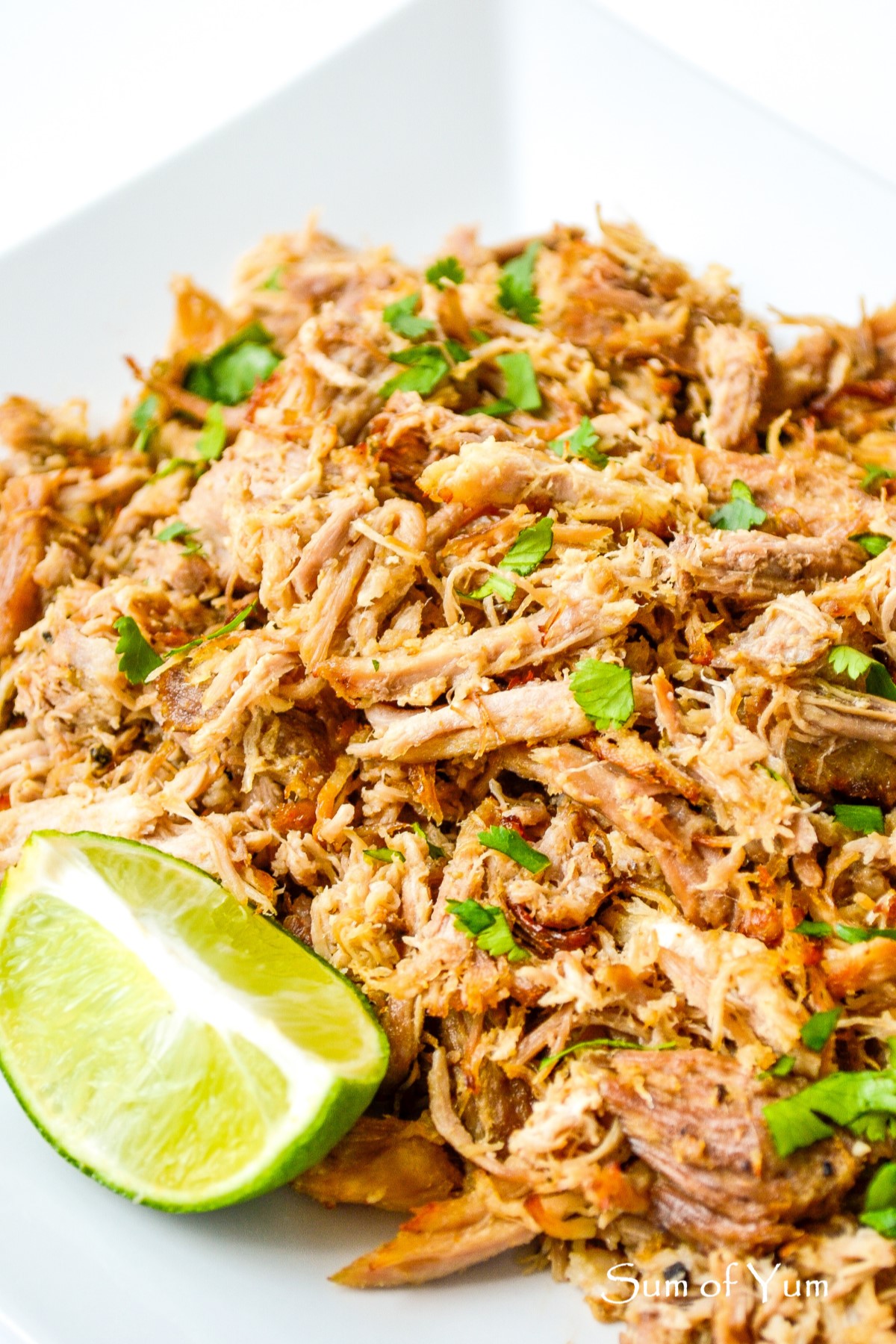 Mexican Pulled Pork with cilantro and lime