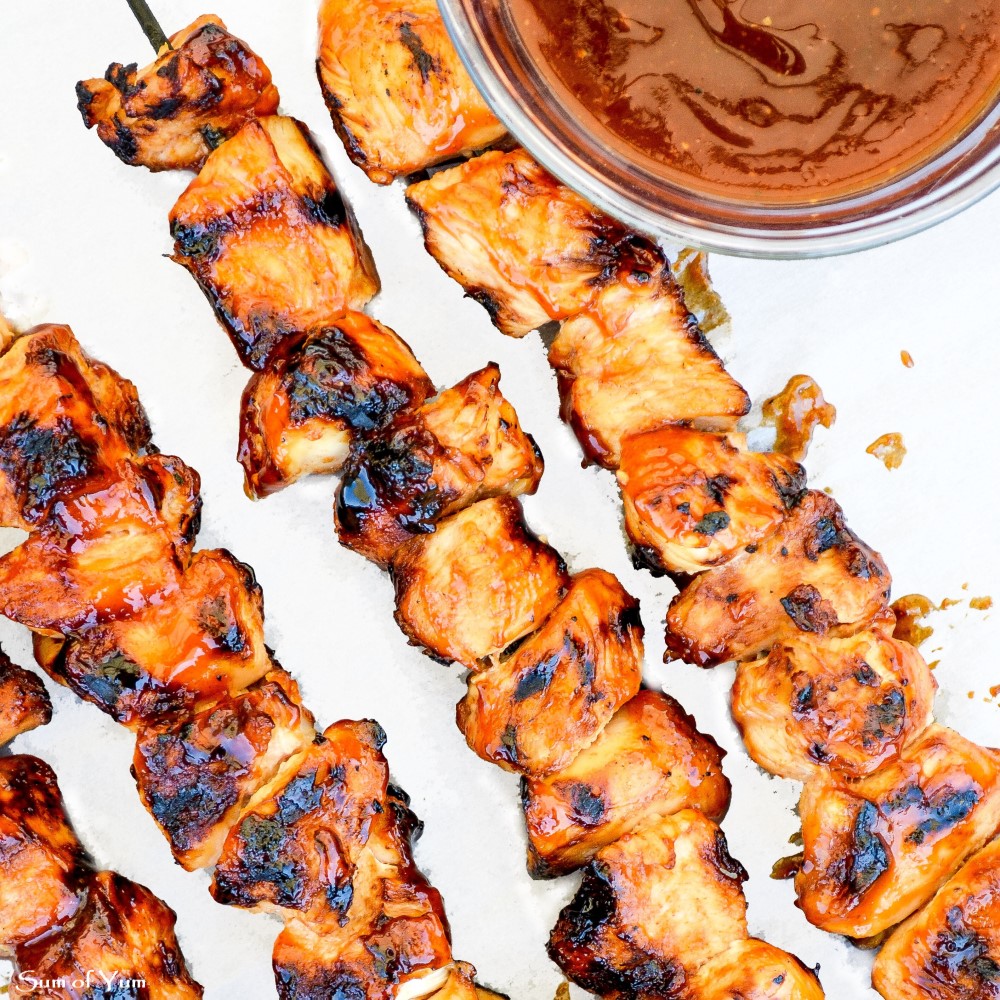 How long to outlet bbq chicken kabobs