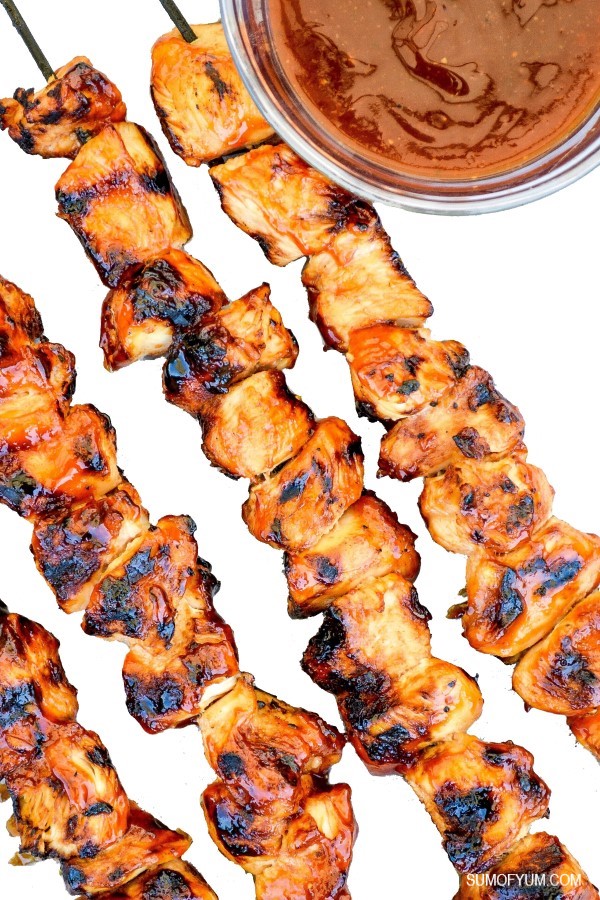 BBQ Chicken Skewers with Homemade Barbeque Sauce
