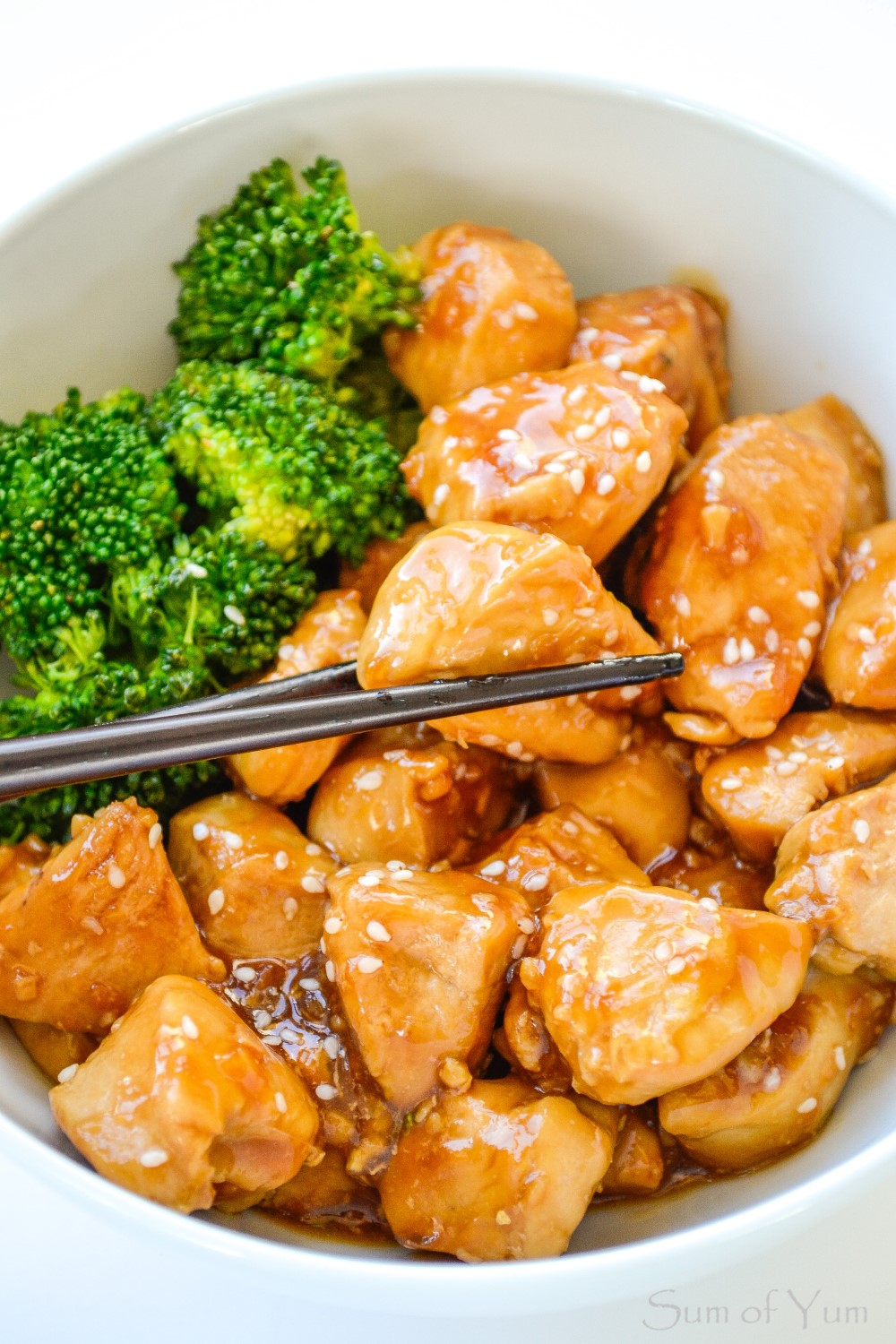 Chicken Teriyaki and Broccoli Bowl