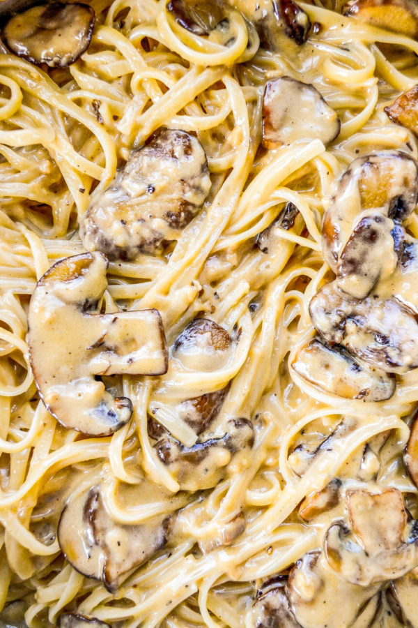 Creamy Mushroom Pasta - Sum of Yum