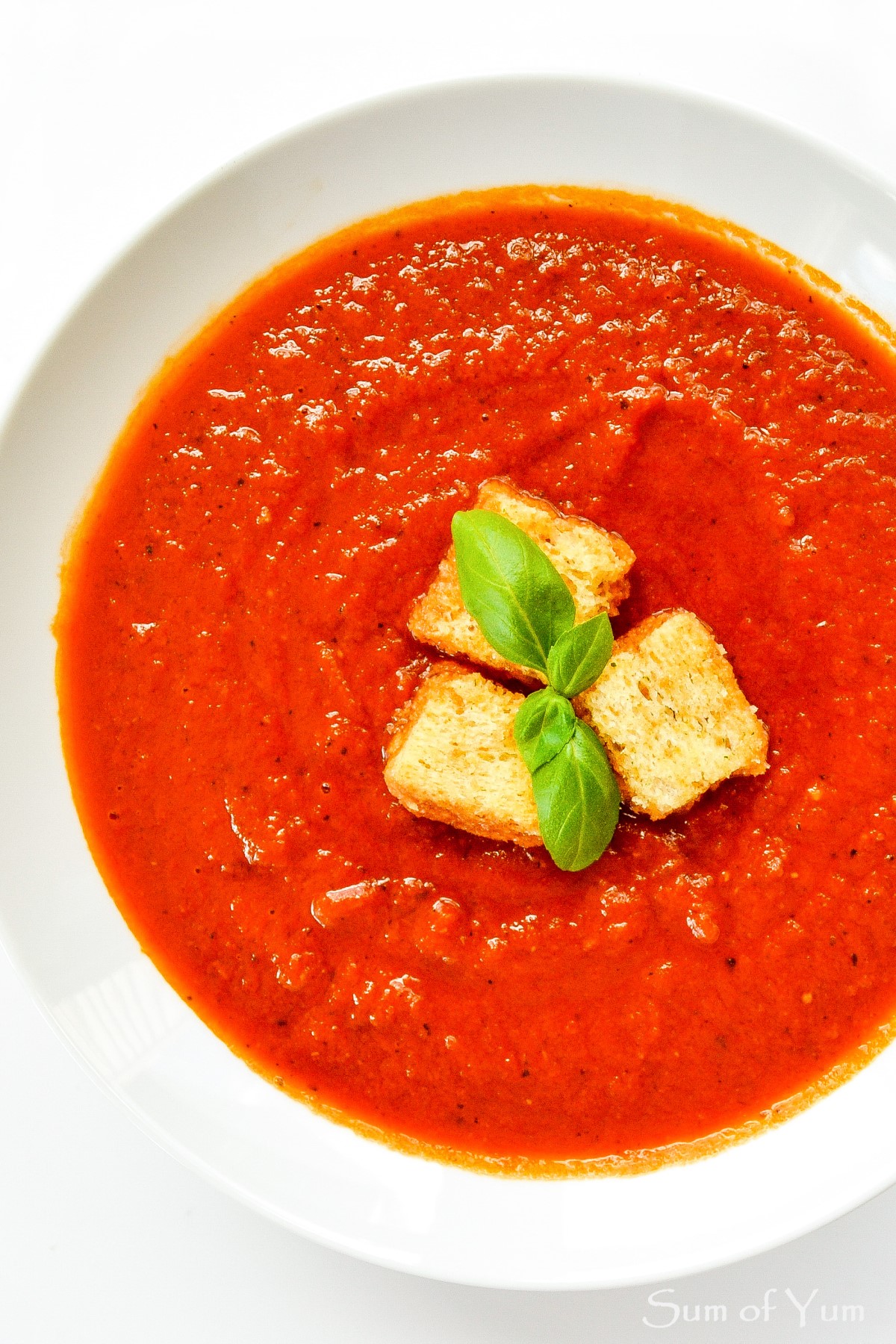 Tomato Basil Soup (Instant Pot) - Sum of Yum