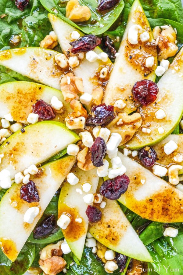 Pear Salad with Honey Balsamic Dressing - Sum of Yum