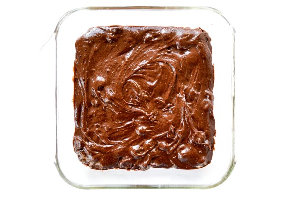 Homemade Brownie Batter in pan - process shot 2