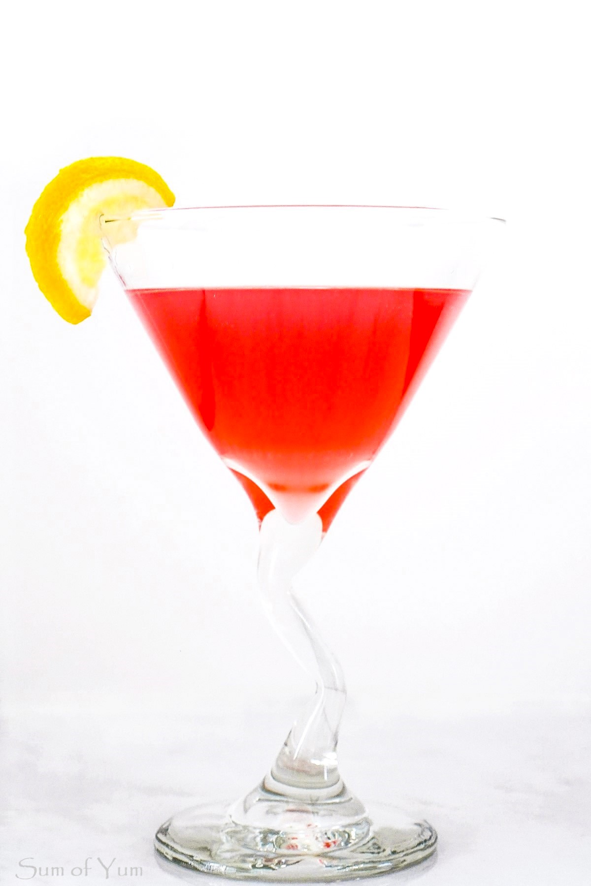 Cosmopolitan in martini glass
