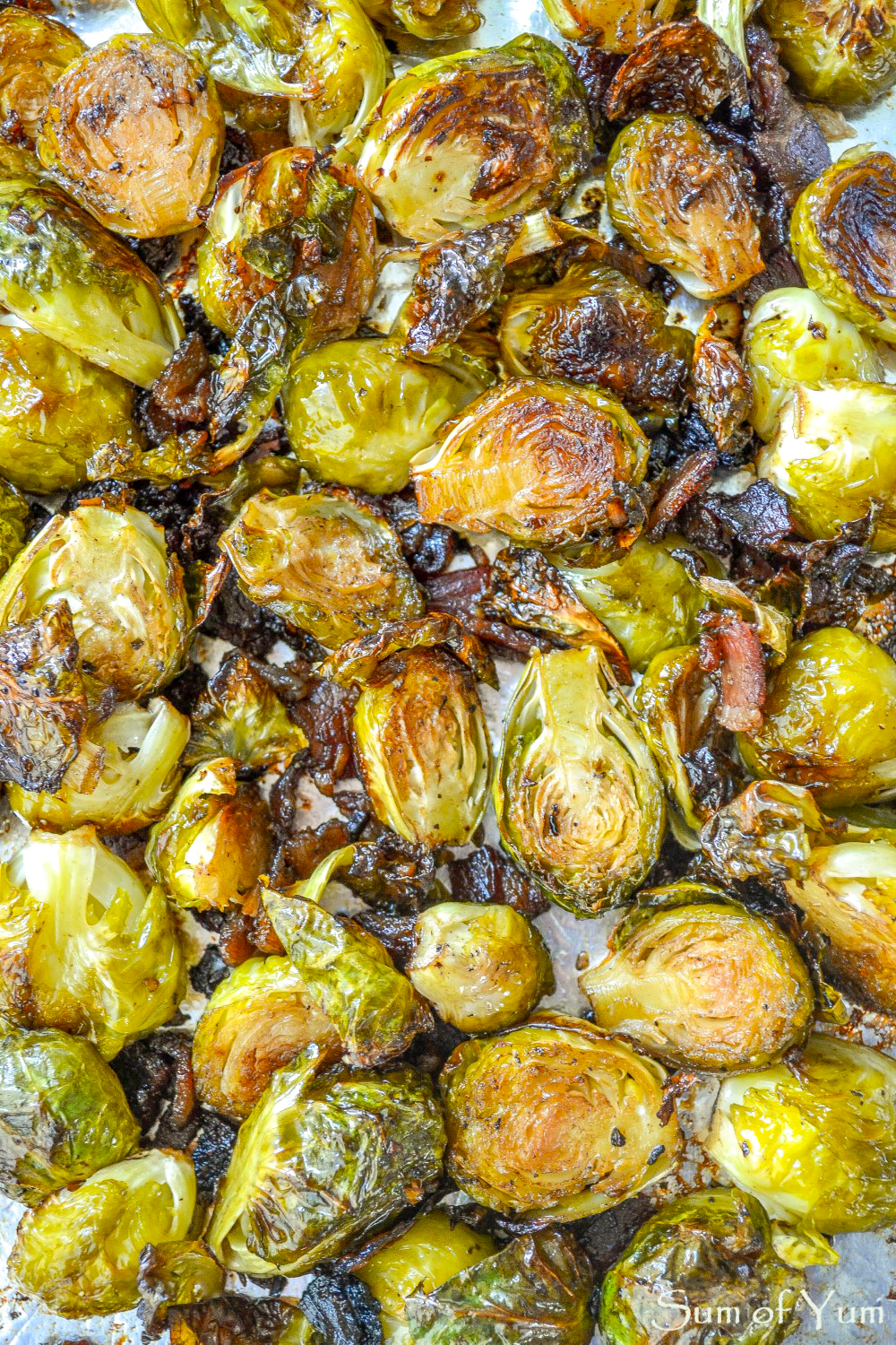Roasted Brussels Sprouts with Bacon 