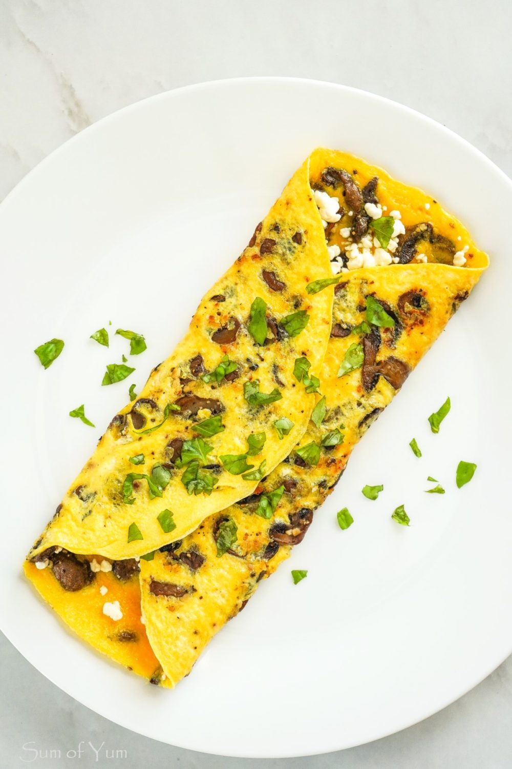 Mushroom Omelette - Sum of Yum