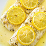 Baked Cod with Garlic Lemon Butter