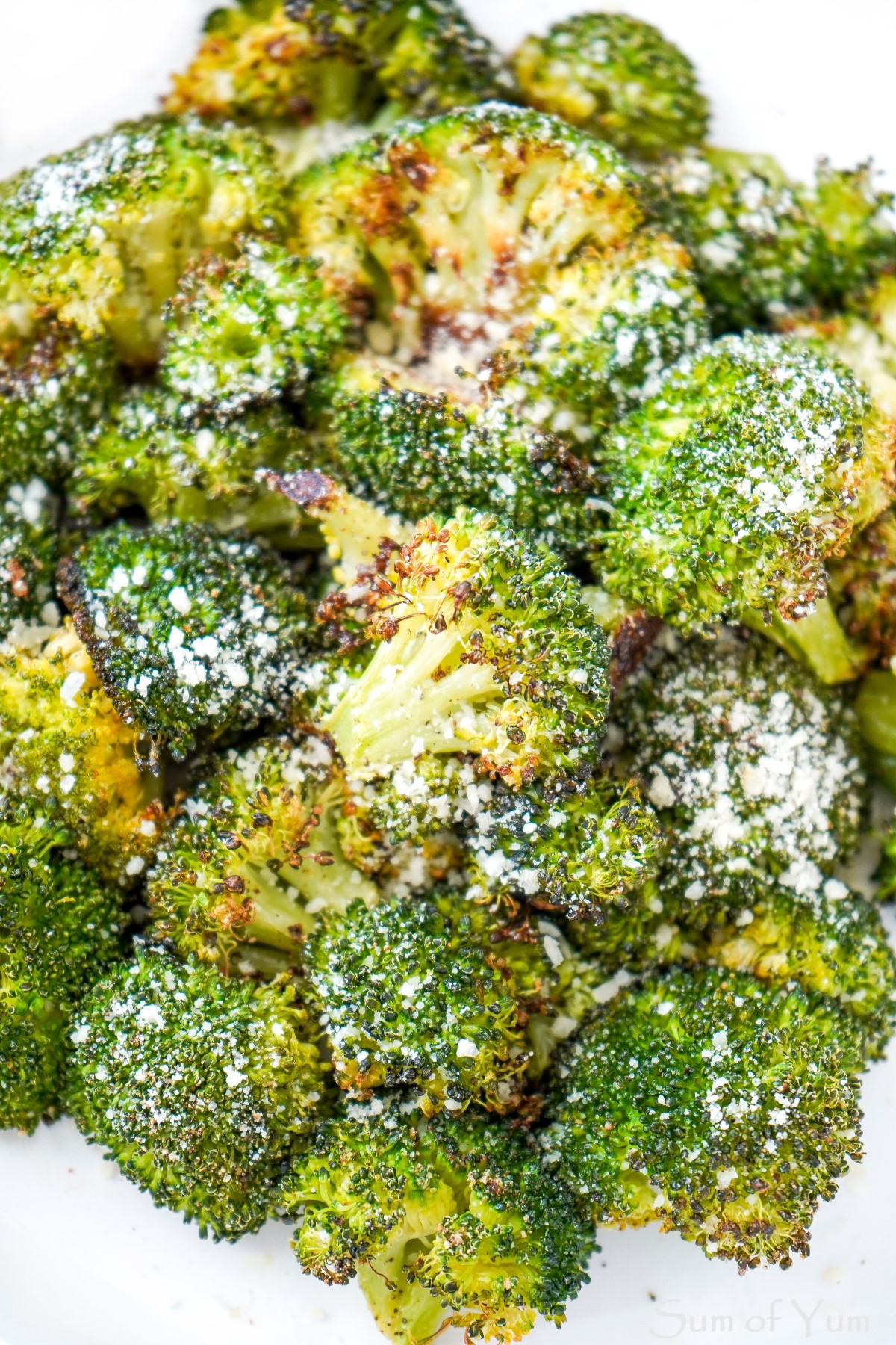 Roasted Broccoli with Parmesan Cheese, Garlic and Lemon