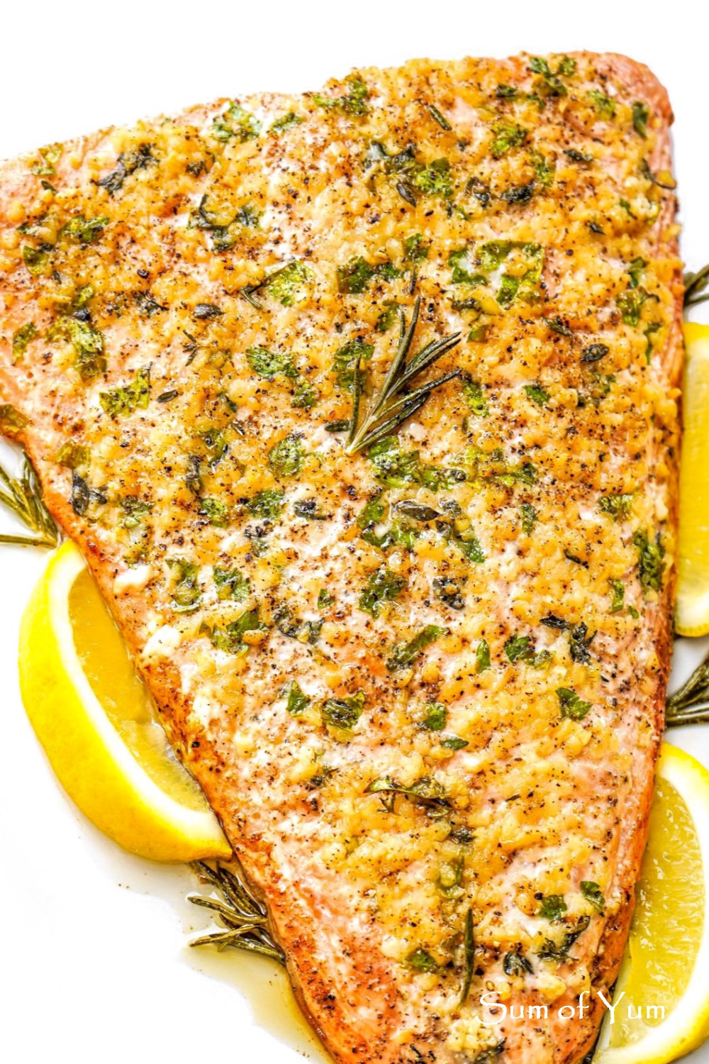  Baked Salmon with Garlic & Herbs 