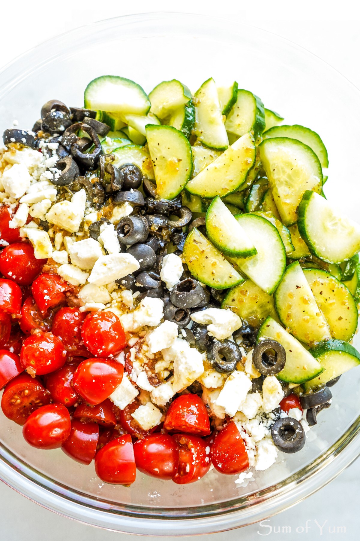 Greek Cucumber Salad Ingredients