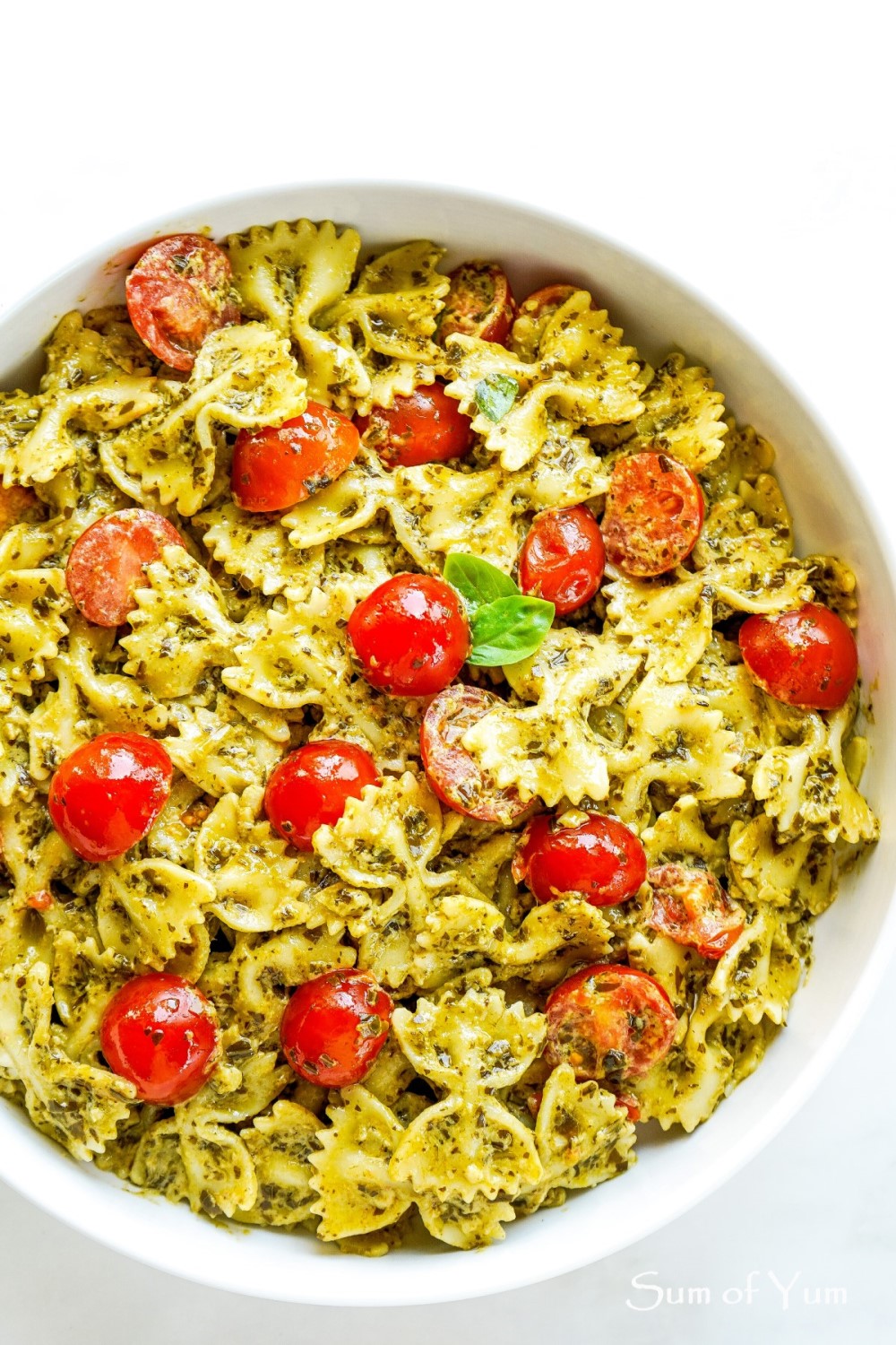 Creamy Pesto Pasta Sum Of Yum