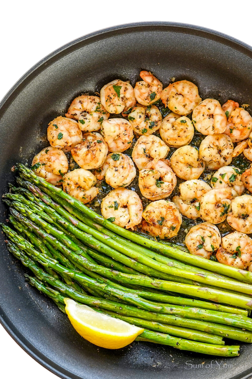 Shrimp and Asparagus with Garlic Butter