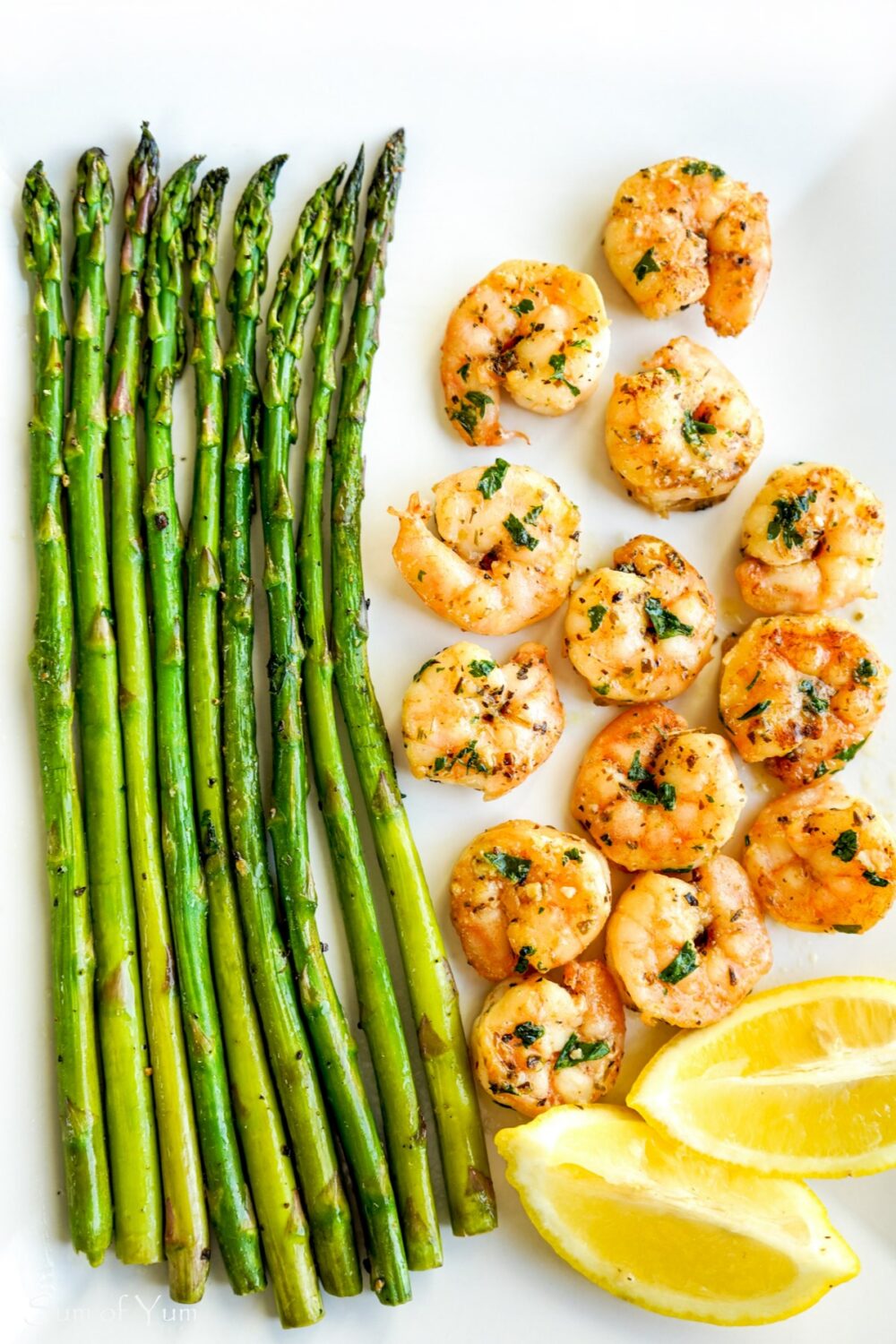 Shrimp and Asparagus with Lemon and Herbs