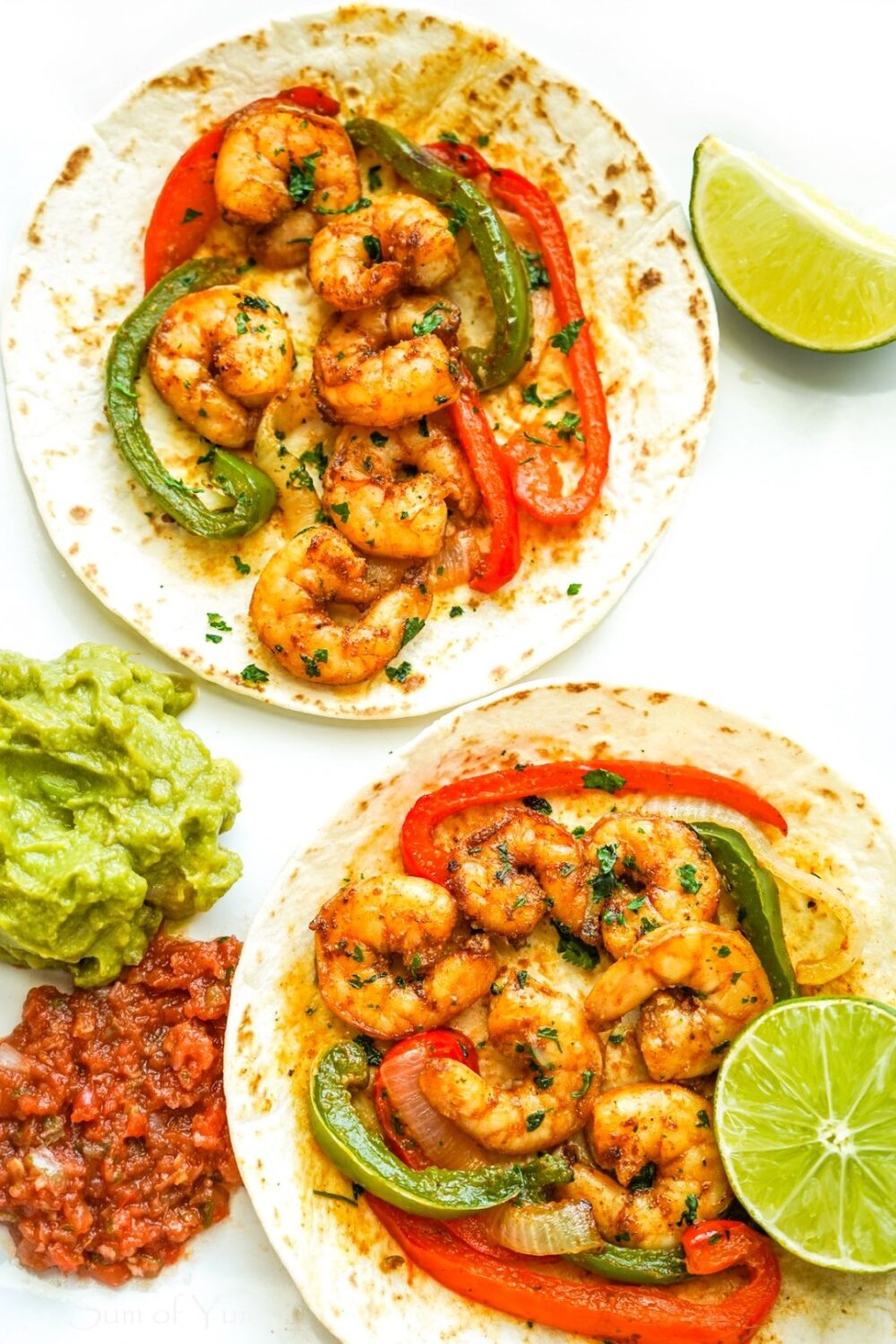 Baked Shrimp Fajitas - Sum of Yum