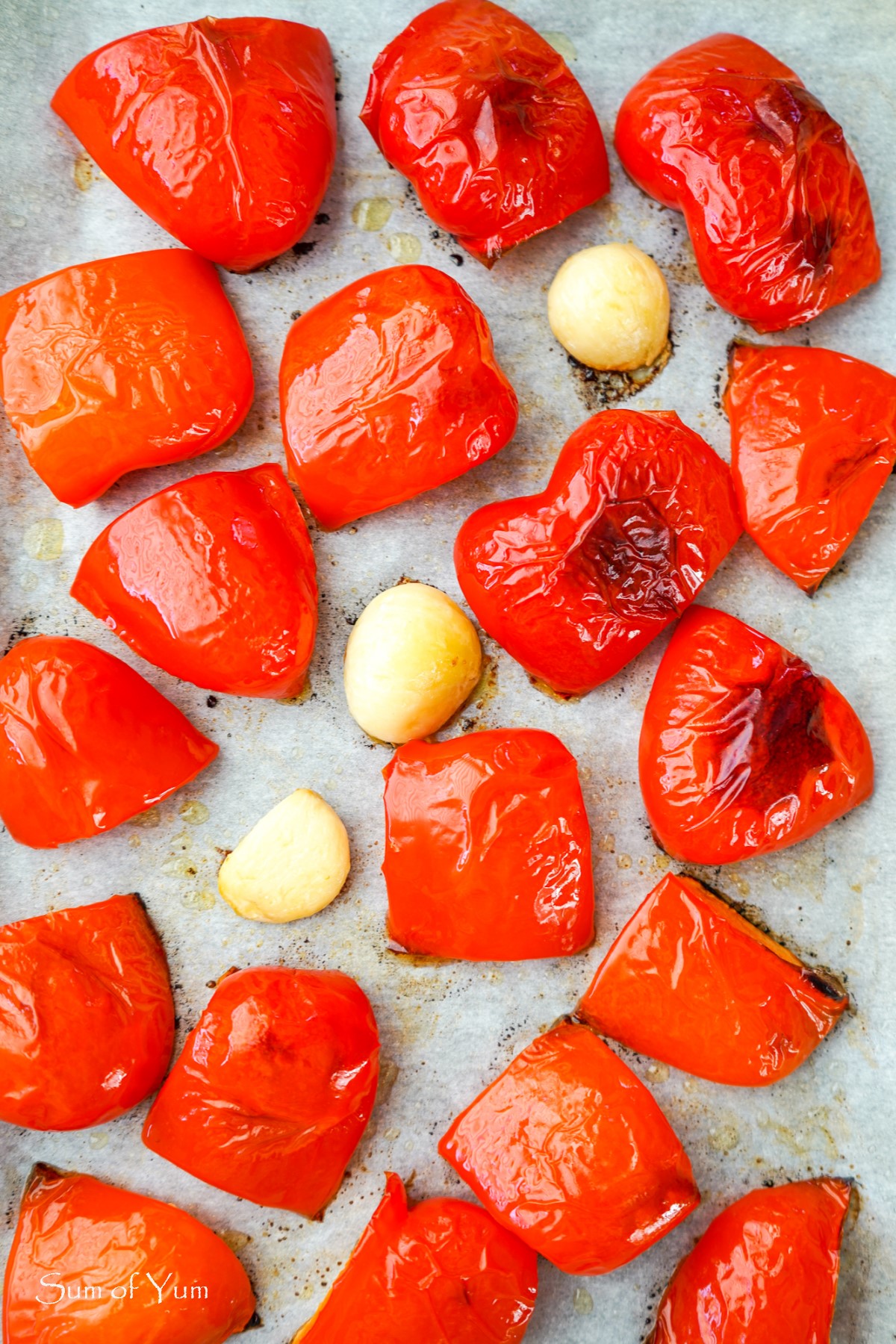Roasted Red Peppers and Garlic 