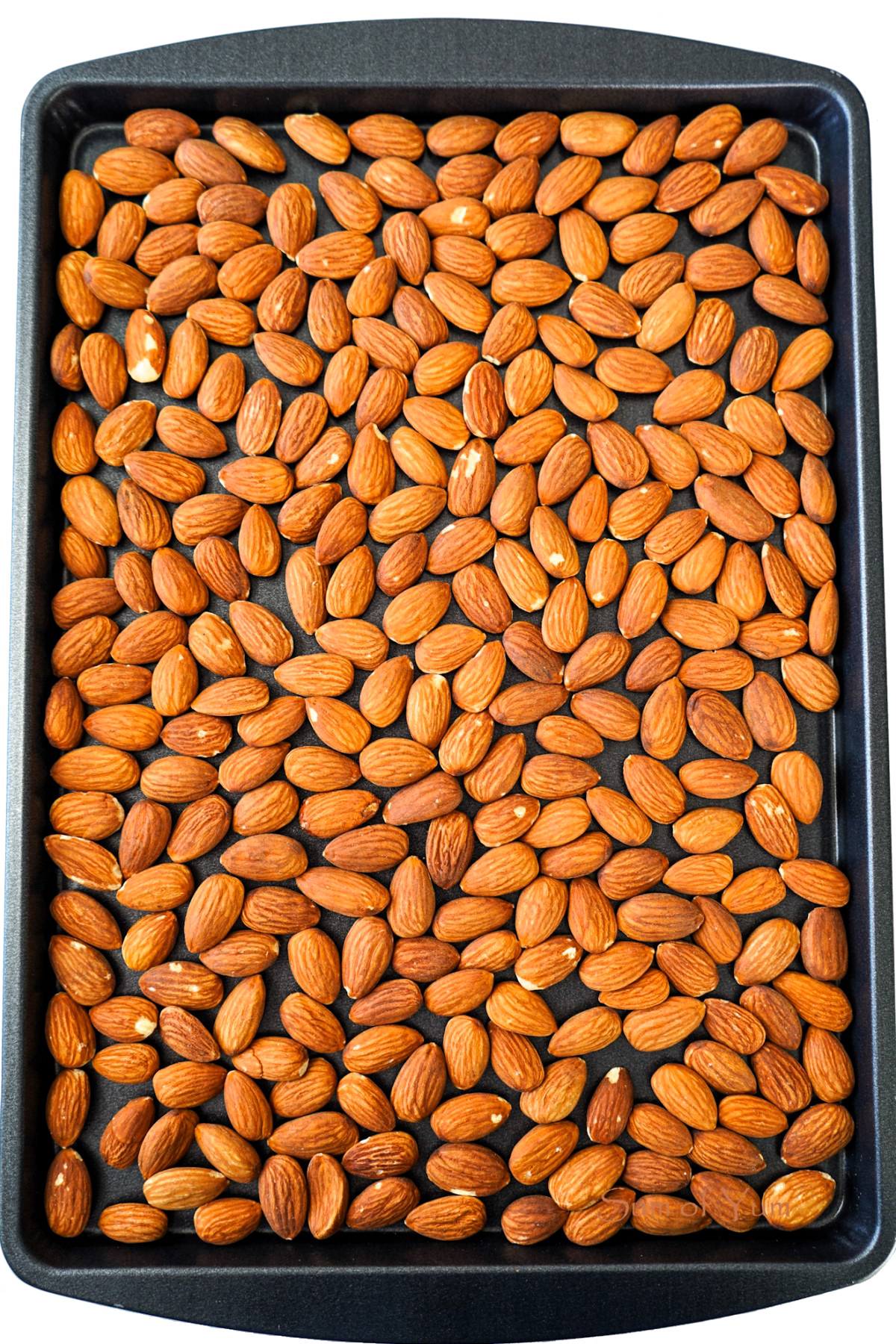 Dry Roasted Almonds on Sheet Pan