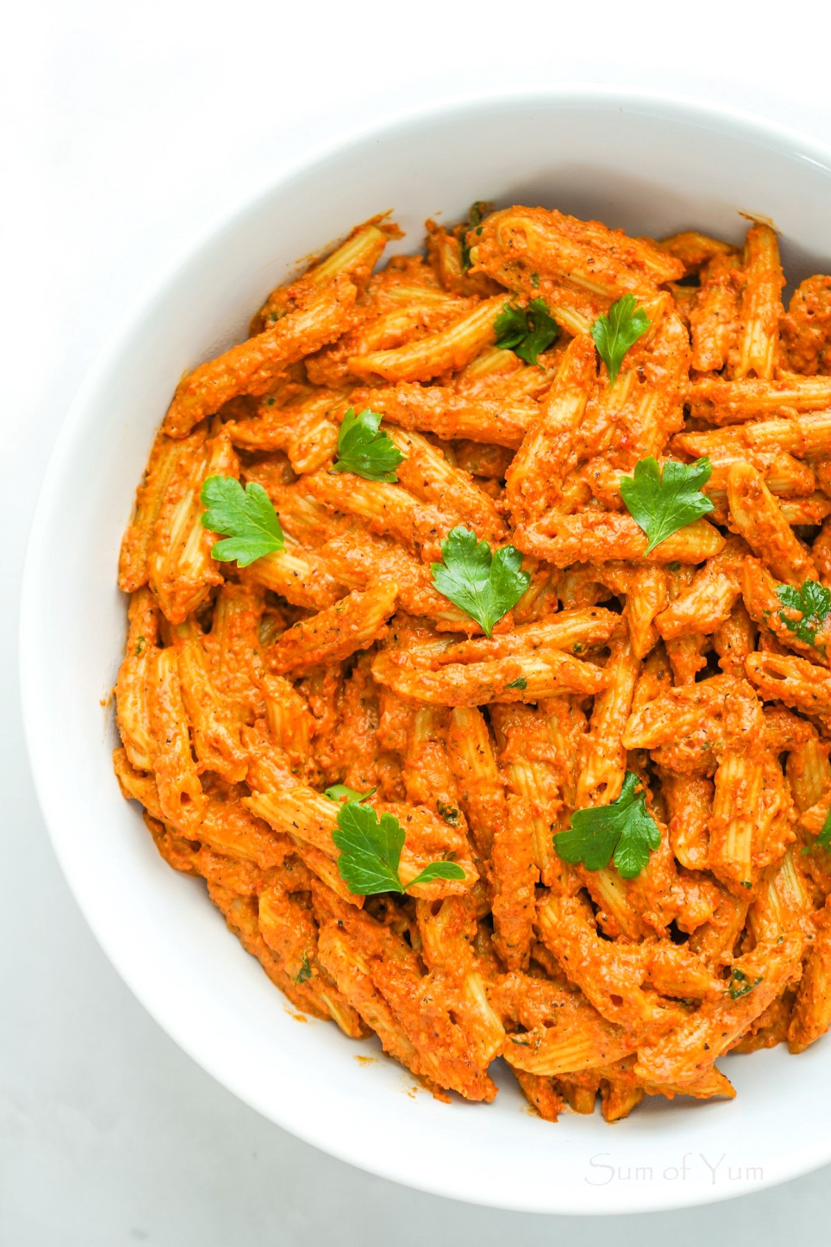 Creamy Roasted Red Pepper Pasta 