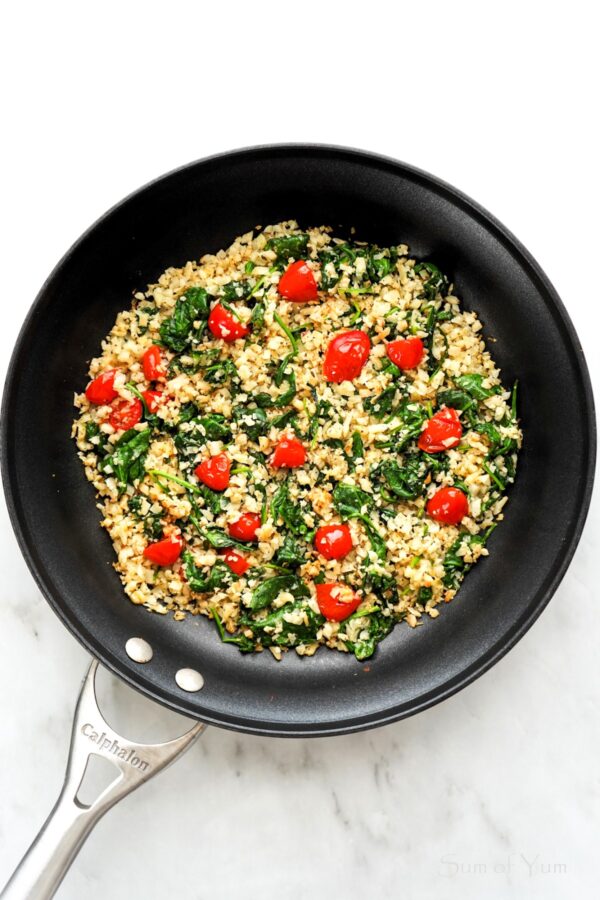 Tuscan Rice Side Tuscan Cauliflower Rice - Sum of Yum