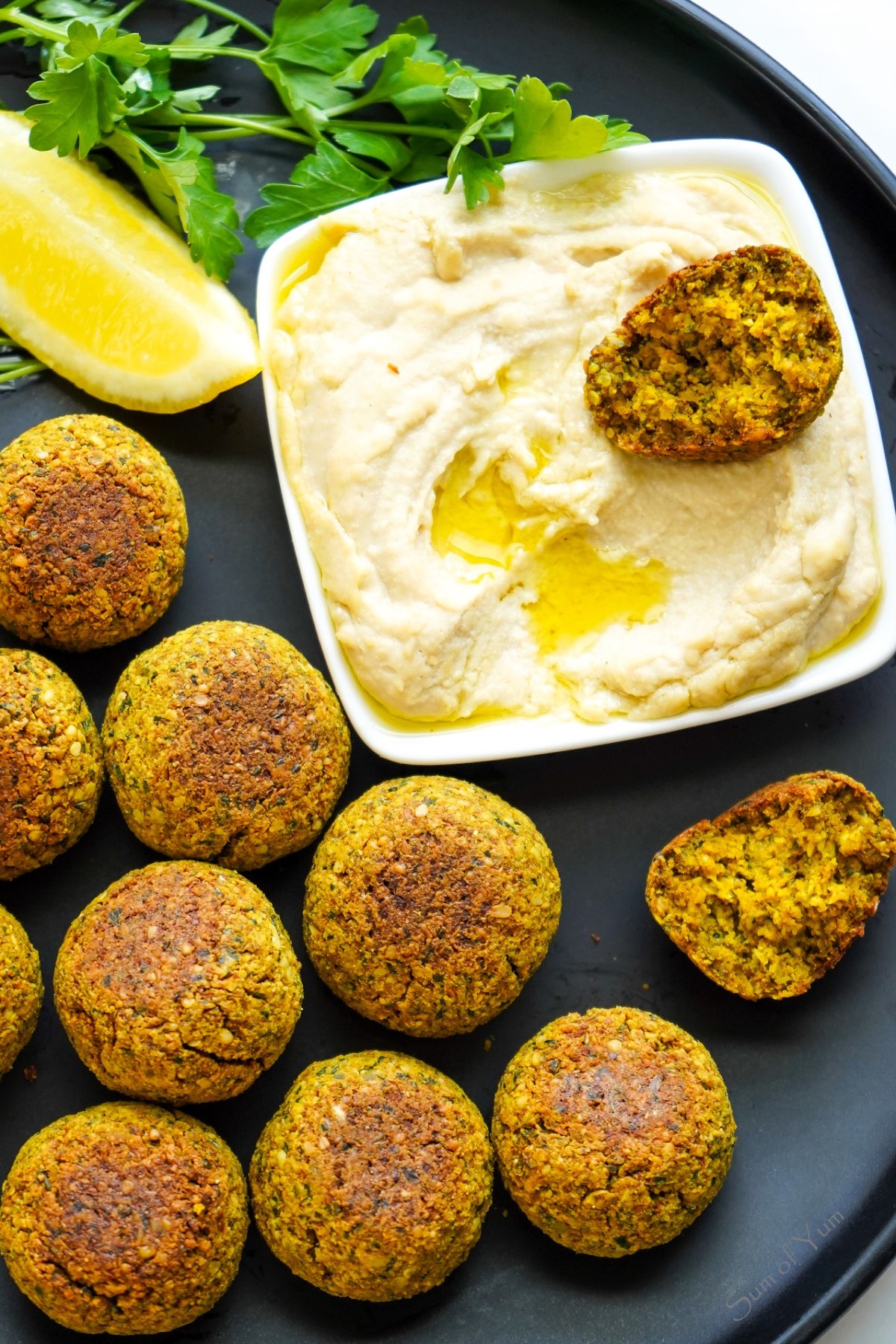 Healthy Baked Cauliflower Falafel 