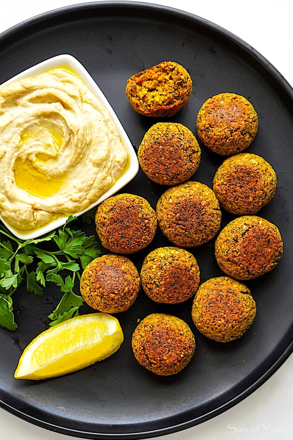 Healthy Baked Falafel 