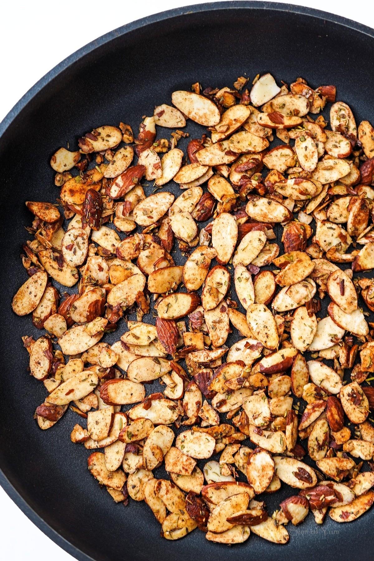 Toasted Sliced Almonds in pan