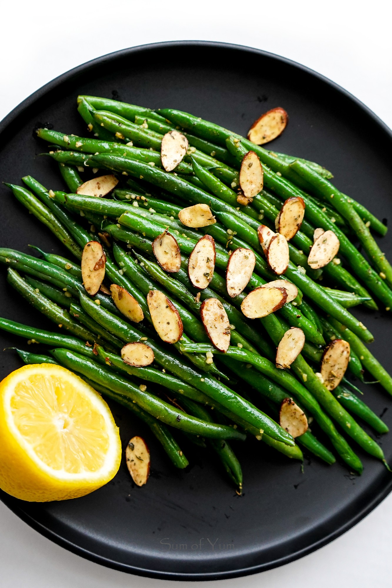 Haricots Verts Amandine with French Toasted Almonds