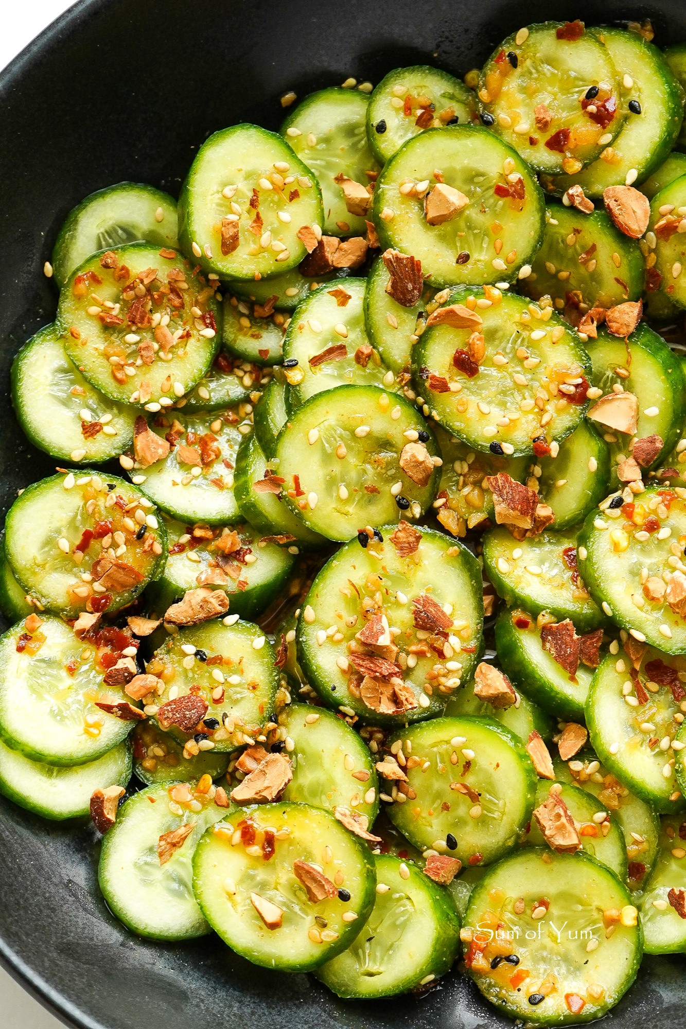 Japanese Cucumber Salad with Almonds