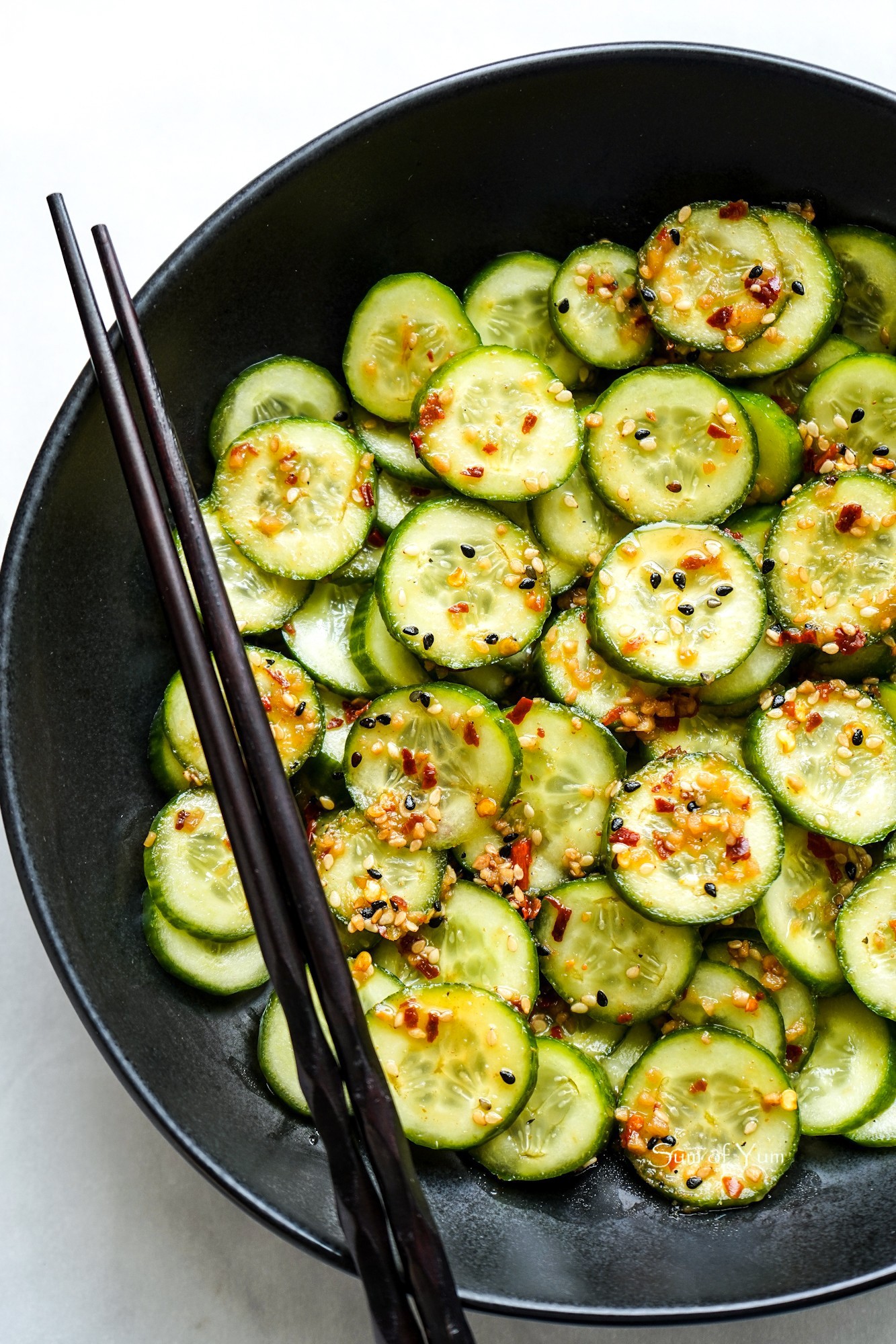 Japanese Cucumber Salad with Wafu Dressing (Sunomono)