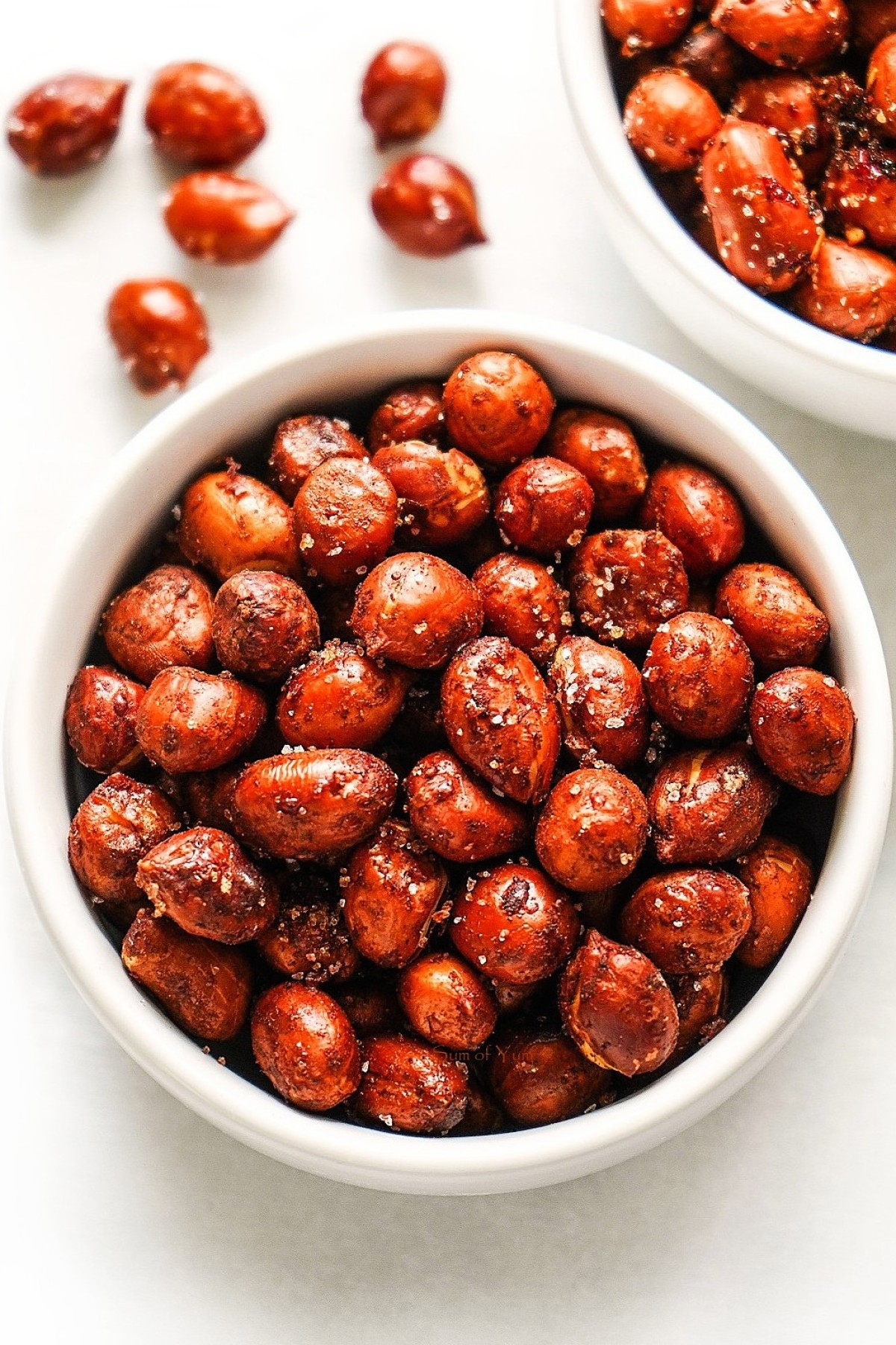 Roasted Spicy Cajun Peanuts Recipe - SumofYum.com Spicy Cajun Peanuts