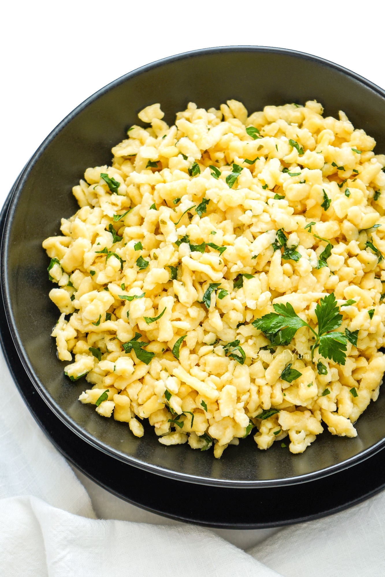 German Spaetzle with Garlic Butter