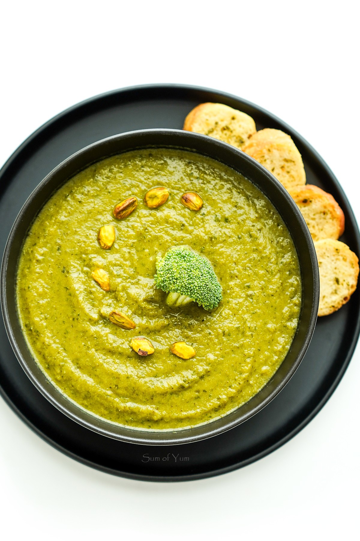 This easy broccoli soup recipe requires only 1 ingredient and includes a flavorful Asian broccoli soup and Italian broccoli soup recipe. SumofYum.com Italian Broccoli Soup