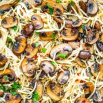 Black Truffle Pasta with Mushrooms Black Garlic and Truffle Oil