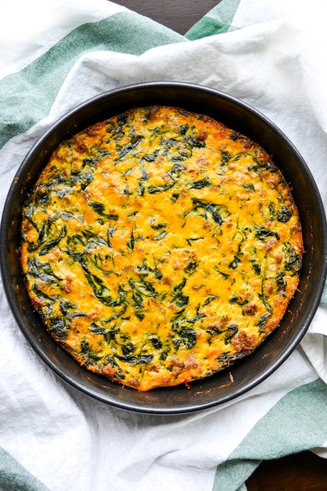 Crustless Quiche Florentine (Crustless Spinach Quiche)